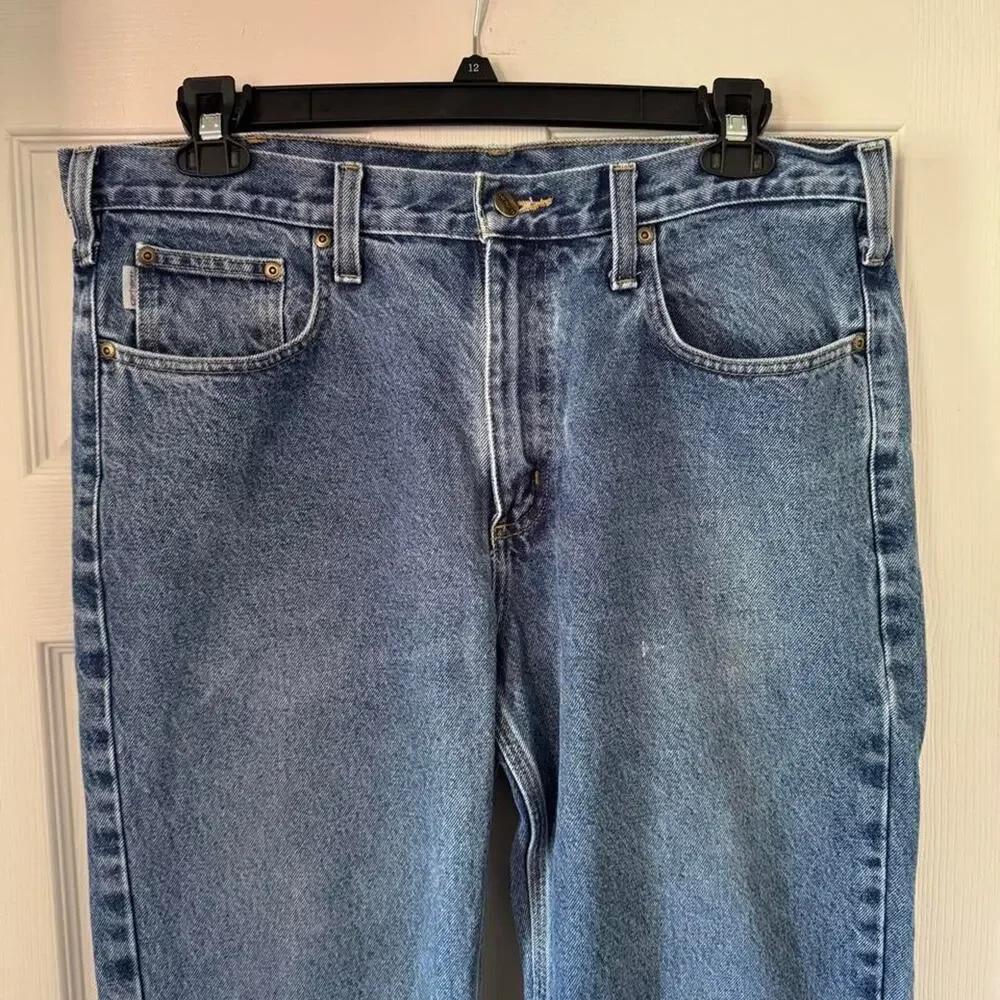 Carhartt Jeans B480 DVB Straight Traditional Fit Cotton Jeans- 36x32